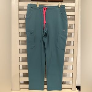 FIGS‎ Technical Collection Yola Scrub Pants Light Blue M Petite Women's